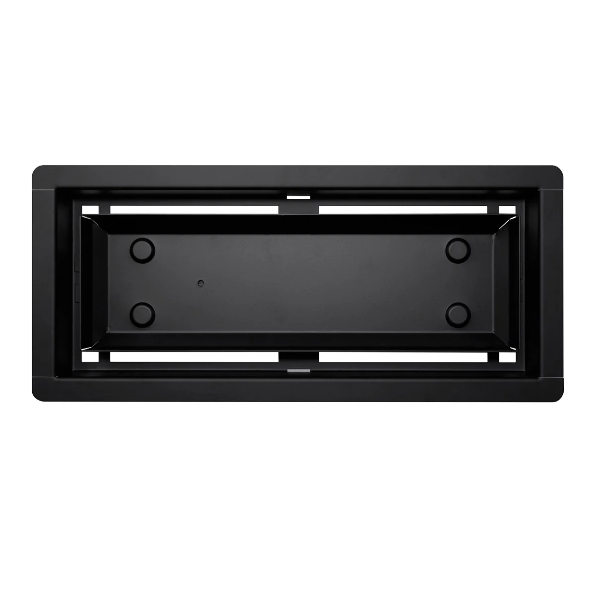 DAVENTE Magnetic Matte Black Top Mount Flush Floor Vent for 4" x 10" Duct Opening - Image 4
