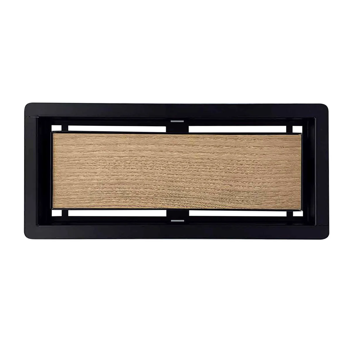 DAVENTE Magnetic Matte Black Top Mount Flush Floor Vent for 4" x 10" Duct Opening - Image 6
