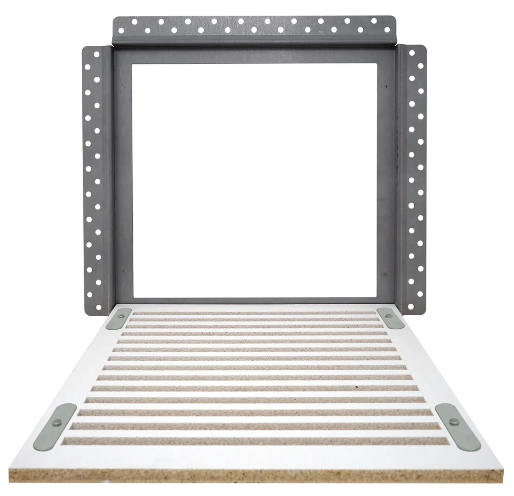 Envisivent Removable Flush Mount Bathroom Exhaust Fan Cover, 12” x 12” (Drywall Opening) - Image 4