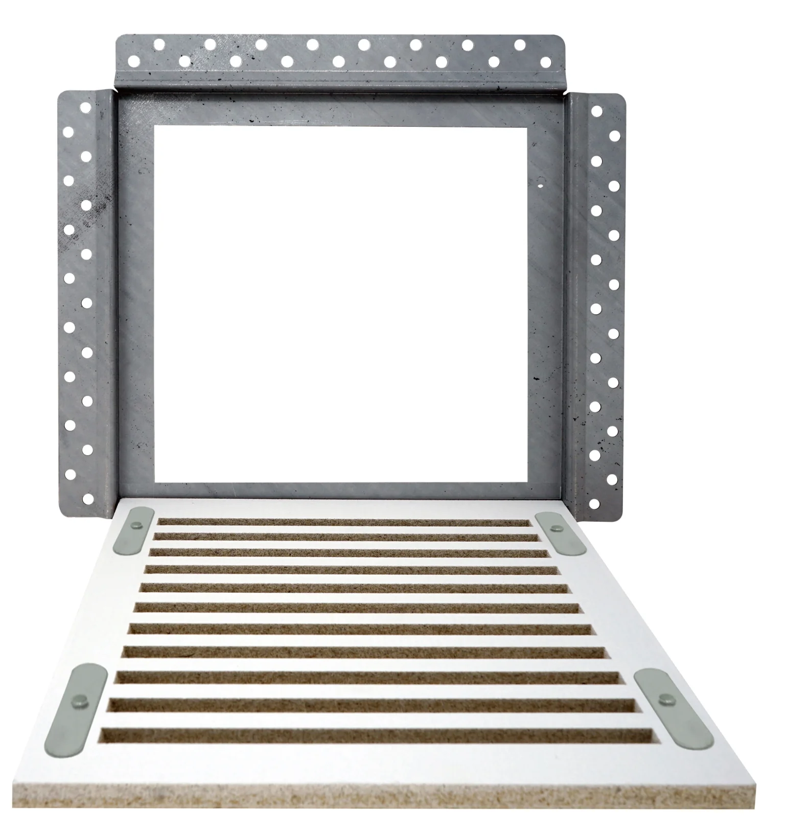 Envisivent Removable Flush Mount Bathroom Exhaust Fan Cover, 10 "x 10" (Drywall Opening) - Image 3